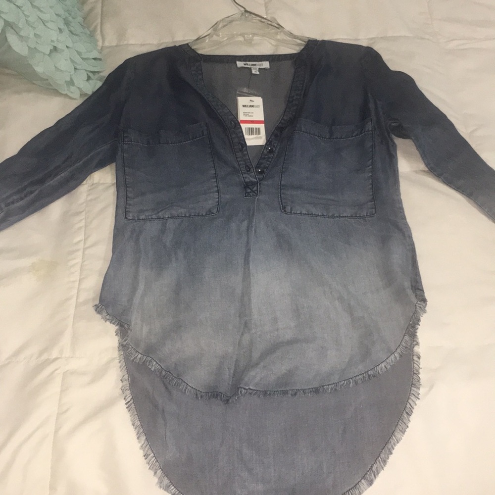 William Rast ombré denim top